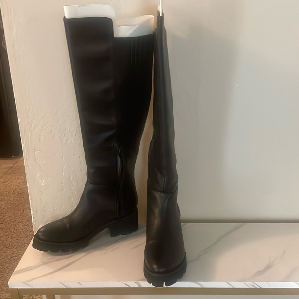 Vegan leather boots